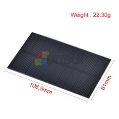 1W 5V Mono Solar Panel For lighting systems Water Pump Street Lighting 200mA