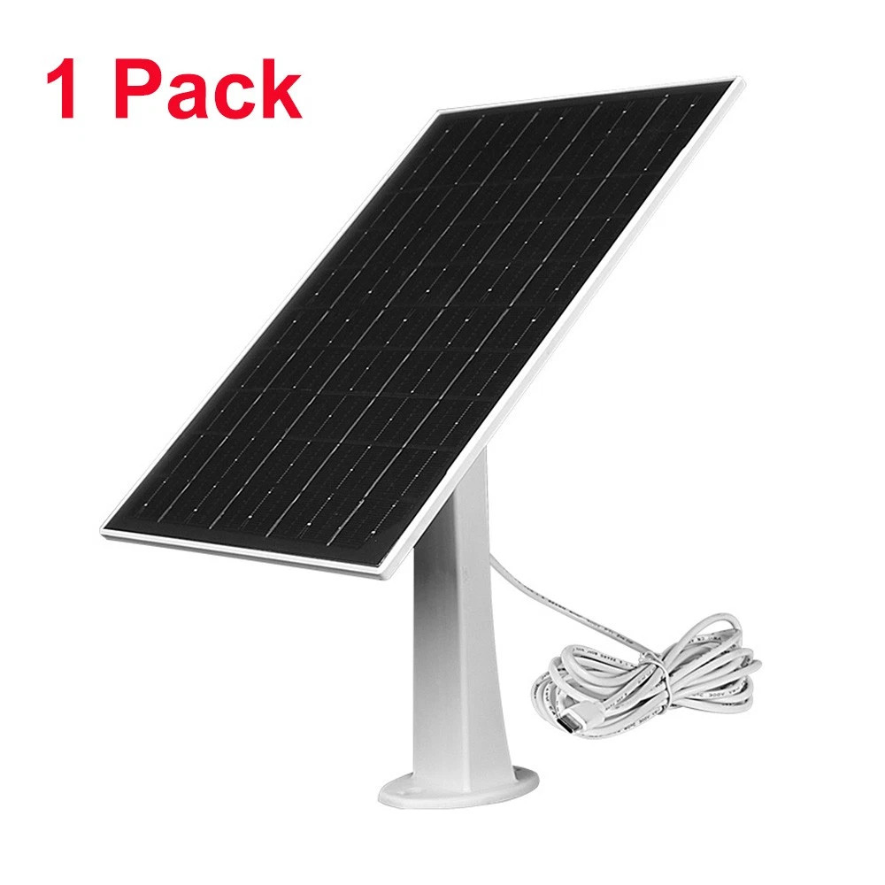 2 Pack Solar Panel for Ring Spotlight Camera/Stick Up Cam Battery Charger 8W 5V