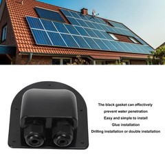 Solar Cable Entry Gland Plastic Waterproof Double Cable Entries Cable Entry