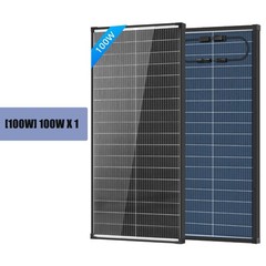 100W 200W 400W 1000W Bifacial Solar Panel Mono N-Type Power PV 18V Home Off-Grid