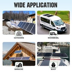 200 Watts 200W Monocrystalline Solar Panel 12V Mono Module for Battery Single