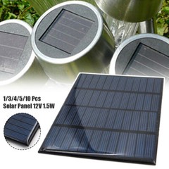 1/3/4/5/10 Pcs 12V 1.5W Mini Power Solar Panel DIY Small Cell Module Charger