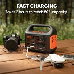 Portable Power Station 293Wh Solar Generator Outdoor Camping Travel Emergency
