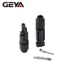 GEYA PV Wire Connector 10 AWG Solar Panel Extension Cable 1Pair Black & Red 6mm²