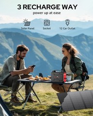 Solar Powered Generator 200W Peak/100W Rated, Portable Solar Generator Power …