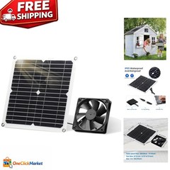 Compact 12W Solar Exhaust Fan with Waterproof for Small Outdoor Structures