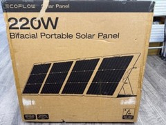 Ecoflow EFSOLAR220W-N 220W Bifacial Solar Panel, IP68, 25% Efficiency