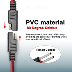 2 FT 10FT Extension Cable Copper 16GA Waterproof Quick Connect with Fuse