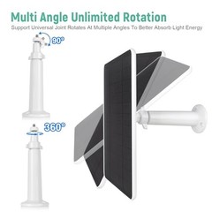 USB Solar Panel for Ring Camera – Type-C Solar Panel Charger 5v 6w White 6W