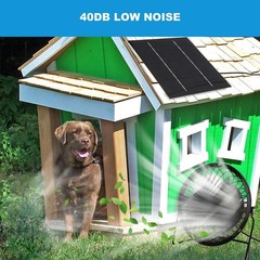 Solar Panel Powered Fan 5W USB 360 Degree Adjustable Solar Panel Greenhouse Fan