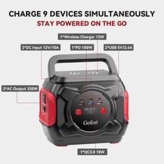 Gofort A301 Power Generator 320W 292Wh Portable Power Station with Big Light