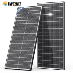 100W Bifacial Solar Panels 12V Mono 18BB High-Efficiency PV for Home/RV/Off-Grid