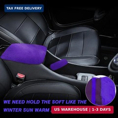 Car Interior Accessories Set 7pcs Fluffy Steering Wheel Cover