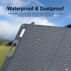 Ctolity 200W Foldable Solar Panel Monocrystalline 12V-24V IP68 Camping RV