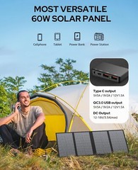 60W Portable Solar Panel Foldable Solar Panel Charger for Portable Power Station