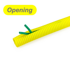 Open Mouth PP Corrugated Pipe Ad11.6Mm – 34.5Mm Wear Resistant Cable Protector S