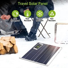 25W Car Solar Panel 12V Battery Charger System Maintainer Marine Boat RV Safe