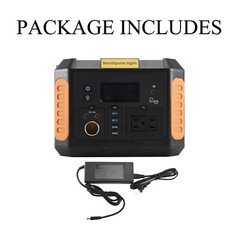 500W Portable Outdoors Solar Generator Power Station Supply Energy Storage Ports
