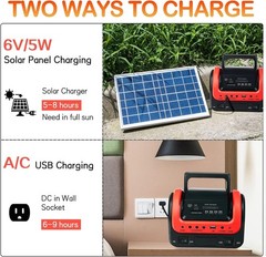 Portable Solar Generator with Panel,Small Power Station for Camping | Compact…