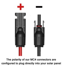 3′ feet Solar Charging Cable fits ANDERSON POWERPOLE, JACKERY, 500 Watts