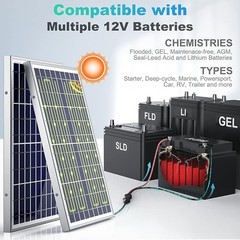 10W 12V Solar Battery Charger Maintainer Panel for Car Boat Marine RV Trailer