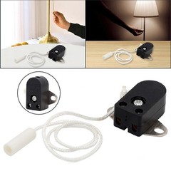 250V Voltage Wall Light Switch Pull Cord Switch Rotating Pull Switch 2A Current