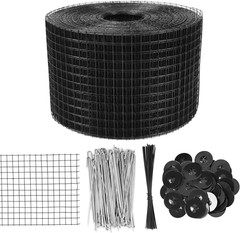 6″ X 100′ Solar Panel Roof Protection Net, 1/2 Inch Mesh for Perimeter Protectio