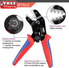 Solar PV Cable Crimping Tool for Solar Connectors, AWG14-10 (2.5/4/6Mm²) – 7 Inc