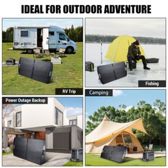 100W Folding Solar Panel Bag Portable Solar Charger for RV Camping Home Off Grid
