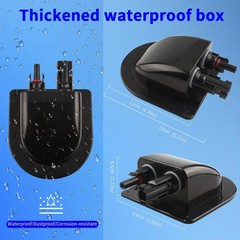 Waterproof Solar Cable Entry Gland with 10Ft 10AWG Extension for RV, Boat, Campe