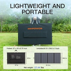 MHPOWOS Foldable Solar Panel 110W 220W 400W Off Grid Solar Gear for Camping