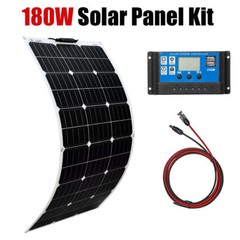 180W Solar Panel Kit 18V Battery Charger 40A Controller for Electricity
