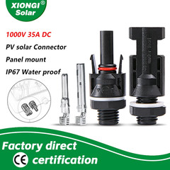 Solar PV 1000V Connector for Solar Panel Mount and Inverter Panel Solar Connecto