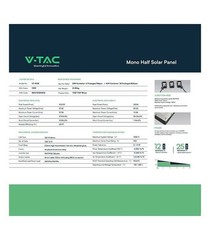 V-Tac 12.7 kW Solar Photovoltaic Panels 410W 108 Cells IP68 Frame Black