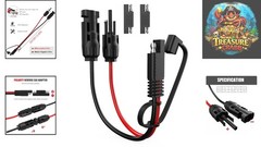 Compact 10AWG Solar Extension Cable – 30cm with Waterproof SAE Connectors