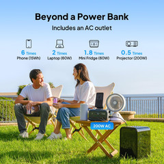 Elite 10 Mini Power Station – 128Wh, 200W AC Outlet, Travel Ready