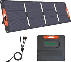 200W Portable Solar Panel for Power Station,25V Foldable Solar Panel Charger wit