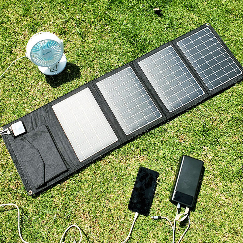 Outdoor Portable Folding Solar Panel Charger USB For Camping Phone Smartphone