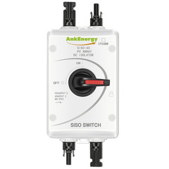 IP66 Solar Combiner Box， 32A PV DC Isolator Switch with Solar Connector for Sola
