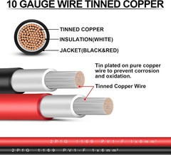 iGreely Solar Panel Extension Cable – 10 Feet 10AWG(6mm²) Solar Extension Cable