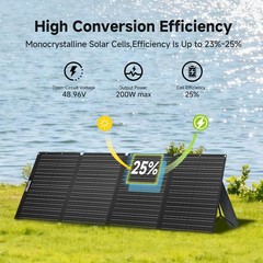 ALLPOWERS 200W Portable Solar Panel Kit for Solar Generator Camping Refurbished