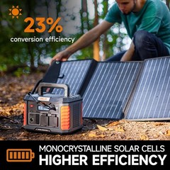 120W Portable Solar Panel for Jackery/ECOFLOW/Flashfish/ROCKPALS Power Statio…