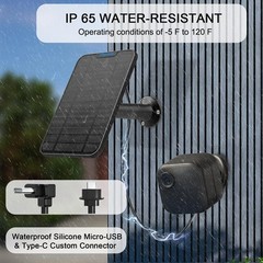 4W Solar Panel Charging Compatible with Blink New Outdoor/Outdoor(3rd Gen) /x…