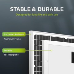 High-Performance 35W Solar Panel for Charging RVs, Boats, and Security Devices