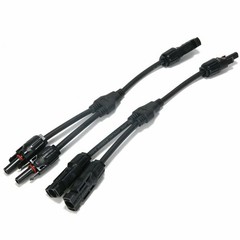2x Y Branch Solar Panel Cable for FFM MMF PV Wire Connector T Splitter Tools 30A