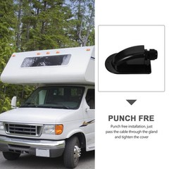 Solar Cable Entry Box ABS Waterproof Single Hole Wire Entry Case for Camping