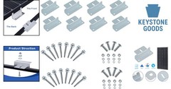 2 Sets Aluminum Solar Panel Z Brackets for RVs, Boats & Off-Grid Systems