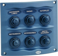 H73070041 Gray 2-Row 6-Way Compact Switch Panel, Multi, 2.17″ D X 4.21″ W X 3.74
