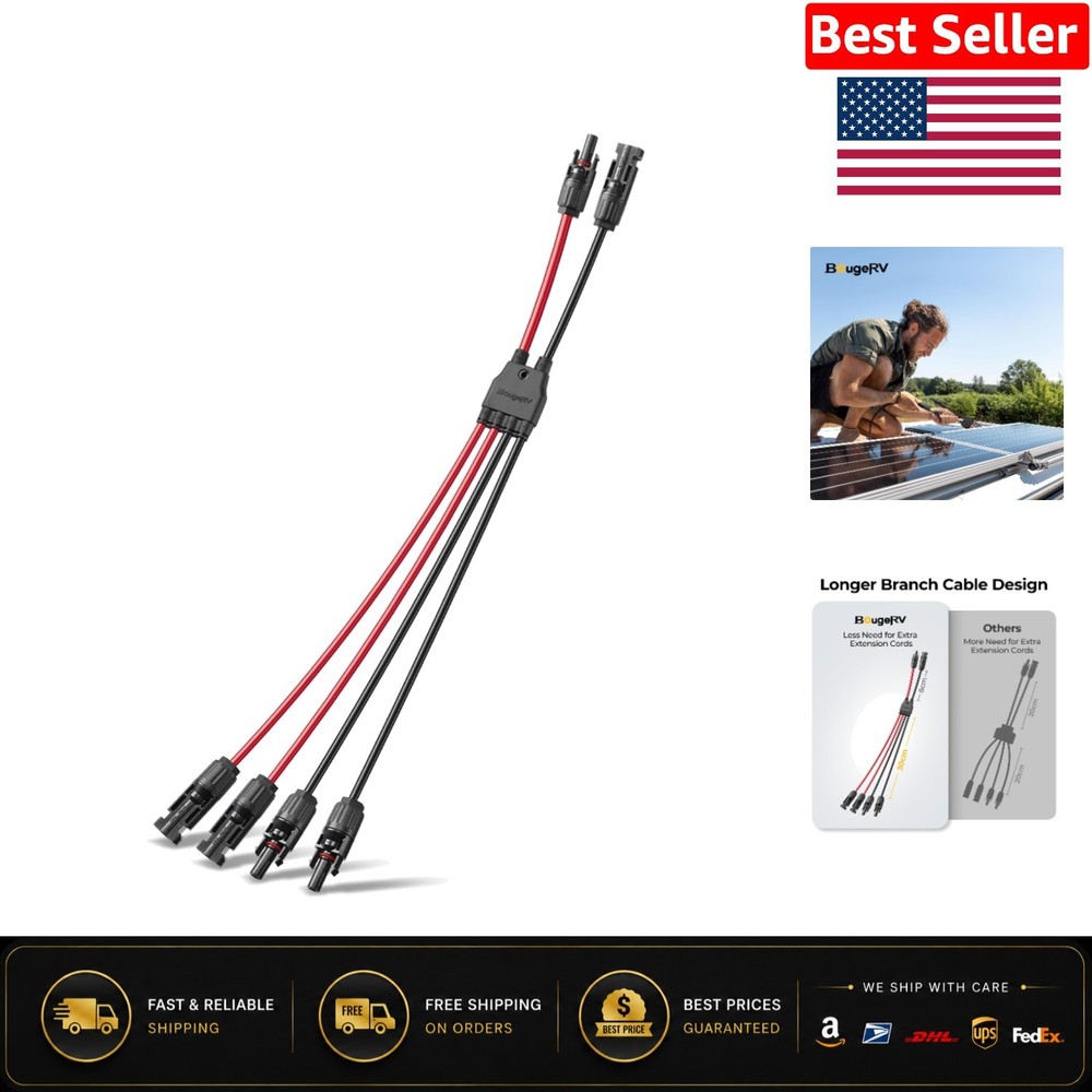 Rated Solar Parallel Connectors, Mff/Fmm 30A – Weatherproof Installation
