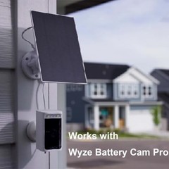 Solar Panel – Compatible with Cam Outdoor v1/v2 and Battery Cam Pro, Continuo…